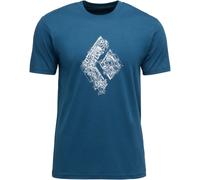 Black Diamond T-Shirt Engineered Diamond S/S Tee – Herren, Blau, hautfreundlich – Gr. L