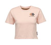 Black Diamond Faded Crop SS - T-Shirt - Damen M Light Pink