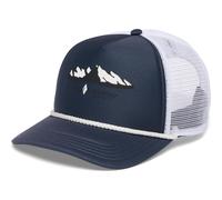 Black Diamond Flat Bill Trucker Kappe Charcoal / White Mountainscape One Size (723049-9261-ALL)