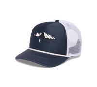 Black Diamond Flat Bill Trucker Kappe Charcoal / White Mountainscape One Size (723049-9261-ALL)