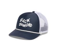 Black Diamond Flat Bill Trucker Kappe Charcoal / White Wavy One Size (723049-9262-ALL)
