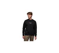 black diamond heritage wordmark crew langarmshirt schwarz L