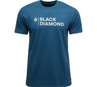 Black Diamond Mini Stacked T-Shirt blau indigo - L
