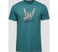 BLACK DIAMOND Herren T-Shirts / Tanks M BD ROCK ON SS TEE (AP730232) XS Raging Sea