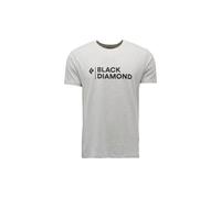 Black Diamond Mini Stacked T-Shirt hellgrau - M