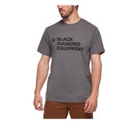 Black Diamond M Stacked Logo SS Tee charcoal heather (0036) S