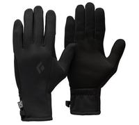 BLACK DIAMOND Screentap-Handschuhe, mittelschwer, Touchscreen-Fleece-Einsätze zum Laufen, Pendeln, Wandern, Schwarz, NPF, Größe XL
