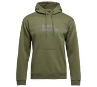 Black Diamond Mini Stacked Hoodie waldgrün - L