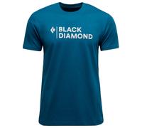 Black Diamond Mini Stacked Kurzarm-t-shirt L Indigo