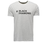 Black Diamond M MINI STACKED SS TEE Nickel Heather S