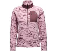 Black Diamond Rift Half Zip Fleece Damen Pullover rosa Größe M Trekking Elastisch