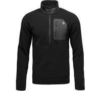 Black Diamond Rift Half Zip Fleece Herren Pullover schwarz Größe XL Trekking Elastisch