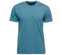 Black Diamond - Stripe Short Sleeve Cr lue Charcoal - L - T-Shirt zum Klettern Bleu L