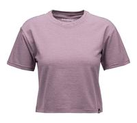 BLACK DIAMOND W Bd Stripe Crop Ss Tee - Damen - Grau / Violett - Größe S- Modell 2025