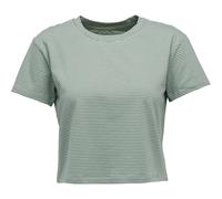 Black Diamond W BD Stripe Crop SS Tee foam green-laurel green (9452) L