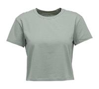 Black Diamond W BD Stripe Crop SS Tee foam green-laurel green (9452) SML