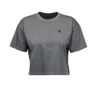 Black Diamond W DIAMOND CROP SS TEE Charcoal L