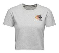 Faded Crop Ss Tee Damen - Black Diamond 1014-Nickel Heather XS