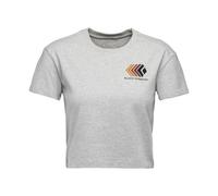 Black Diamond Black Diamond Women's Faded Crop Shortsleeve Tee Nickel Heather Nickel Heather L