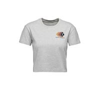 Black Diamond W FADED CROP SS TEE Nickel Heather XL