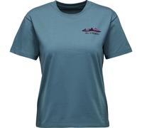 Black Diamond Mountainscape Short Sleeve T-shirt Blau XS Frau