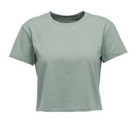 Black Diamond - Women's BD Stripe Crop S/S Tee - T-Shirt, Gr. XS, grau (FoamGreen/LaurelGreen)