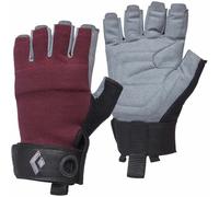 Crag Half-Finger Gloves Women rot L - bordeuax