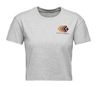 Black Diamond - Women's Faded Crop S/S Tee - T-Shirt, Gr. XS, grau (NickelHeather)