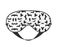 Black Dogs Schlafmaske für Hunde, Dackel, glatt, weich, verstellbar, Schattierung, Augenbinde, Augenmaske für Ausruhen, Reisen