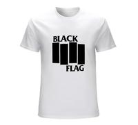 Black Flag American Punk Rock Band Mens T-Shirt White Unisex Tee XXL