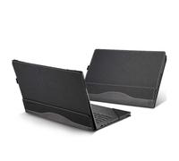 (Black, For HP Pavilion 14-ey) Stoßfeste Schutzhülle aus Leder für Laptops