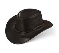 Black Forest Fox Herren Damen Cowboy Hut NEMI in 3 Farben Unisex (Dark Brown, XL)