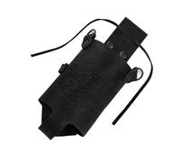 Black Forest Fox - Holly Holster Halfter - Biergürtel aus hochwertigem Büffelleder - Bierhalter Accessoire - passend für Verschiedene Getränkedosen und Flaschen - Schwarz