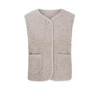 black friday angebote 2024 Teddy Weste Damen Ärmellos Teddyfleece Jacke Fleece Winterweste Winter Warme Fleeceweste Kurz Teddyjacke Westen Damenwesten Casual Übergangsjacke Mantel Leicht Plüschweste