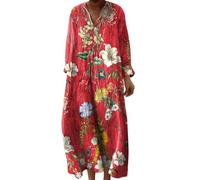 Black Friday Angebote 2025 Ab Wann Datum, Kleid Lang Sommer, Strandkleid Lang Maxikleider V Ausschnitt Sommerkleider Leicht Und Luftig Boho Kleid Elegante Midikleid Freizeitkleid, Boho Kleid Damen