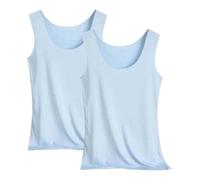 Black Friday Angebote 2025 Ab Wann Sale Angebote Kleidung 2er Pack Tank Top Damen Unterhemd Stretch Basic Tops Unterwäsche Hemden Enges Top Leicht Tanktop Sport Unterhemden Mädchen Meine Bestellungen