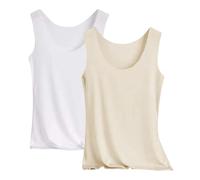 Black-Friday-Angebote Angebote Des Tages Heute 2er Pack Tank Top Damen Unterhemd Stretch Basic Tops Unterwäsche Hemden Enges Top Leicht Tanktop Sport Unterhemden Mädchen Outlet Angebote