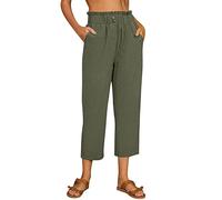 Black-Friday-Angebote Outlet Angebote Sale Sommerhose Damen Leicht Hosen Taschengröße Plus Enge Freizeithosen Weiße Leinen Hosen Für Frauen Große Größenhosen Große Größen 52 54 Tagesangebote Heute