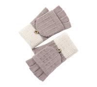 Black Friday Angebote Thermo Handschuhe Damen Fingerlose Handschuhe Herren Damen-Handschuhe Fingerlos mit Kappe Winterhandschuhe Strickhandschuhe Warm Fingerhandschuhe Halbfinger Thermohandschuhe