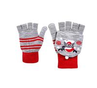Black Friday Angebote Thermo Handschuhe Fingerlose Handschuhe Damen Fingerlos Handschuhe Ohne Fingerkuppen Halbfingerhandschuhe mit Kappe Winter Warme Touchscreen Strickhandschuhe Winterhandschuhe