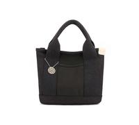 (black)Gilmore Glee Everyday Tote Bag, Multiple Pockets Large Capacity Canvas Handbag