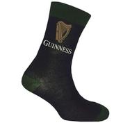 Black Guinness Socks With Bottle Green Trim And Label Harp Design