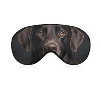 Black Lab Hunde-Schlafmaske, Augenmasken zum Schlafen, Schlafmasken für Damen und Herren, Schlafmaske, Verdunkelung, verstellbare Schlafmaske, Reiseaugenmaske, Seitenschläfer-Augenmaske