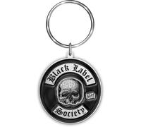 Black Label Society Sdmf Schlüsselanhänger aus Kunststoff, Schwarz/Weiß