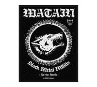 Black Metal Militia Aufnäher | Patch (1 Stück, 8 x 10 cm, Schwarz, Polyester, Iron-on, Black Metal, Aufnäher, Patch