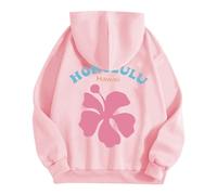 Black of Friday Weihnachten Hoodie Senfgelb Damen Kapuzenpulli Duenn Damen Sweatjacke Mit Rueckenprint Damen Sport Clothes for Women Laessige Oversize Shirts Damen Damen Sale Marken Blitzangebote