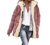 Black of Friday Winterjacke Damen Damen Winterjacke Rosa Damen-Jacken Elegant Regenmantel Lang Damen Wasserdicht Mädchen Jacke 158 Übergang Daunenmantel Lang Damen Winter Liefertermin Bestellung