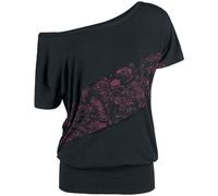 Black Premium by EMP Can You Read My Mind Damen-T-Shirt - schwarz rot S