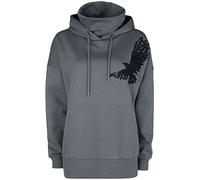 Black Premium by EMP Kapuzenpullover mit integriertem Kragen Kapuzenpullover grau in M