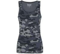 Black Premium by EMP Damen graues Camouflage Top M